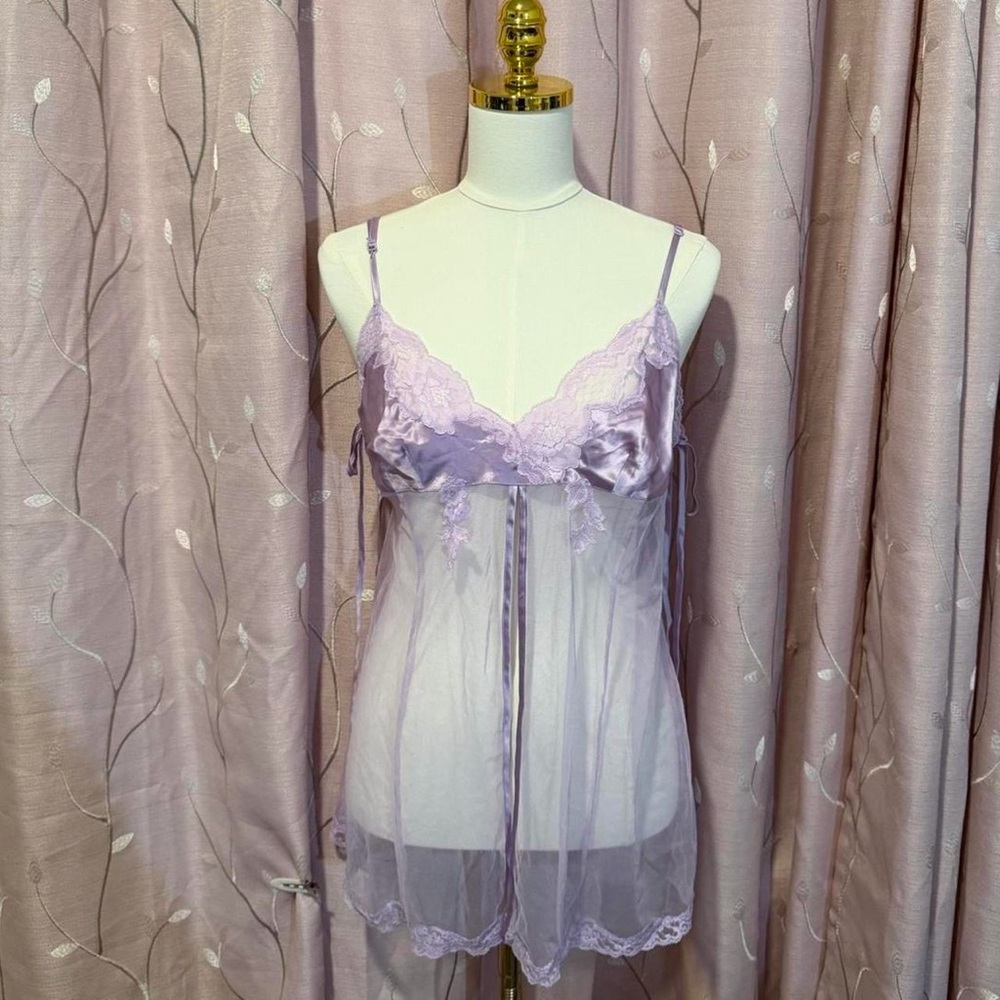vintage 2000s victoria secret deadstock lilac baby doll sabrina carpenter dress